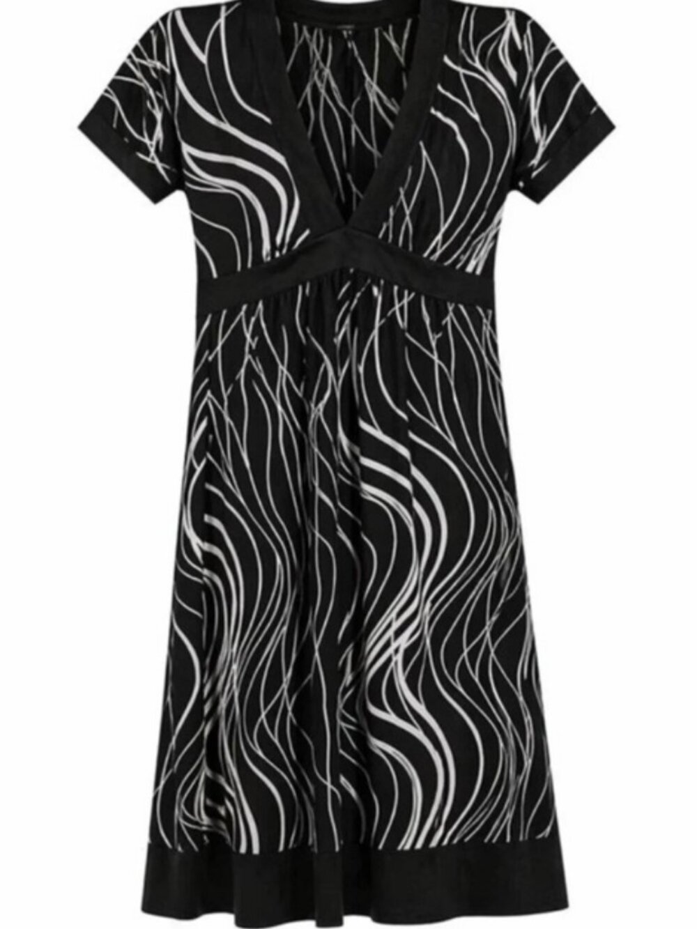 V1 Couture Black & White Dress
